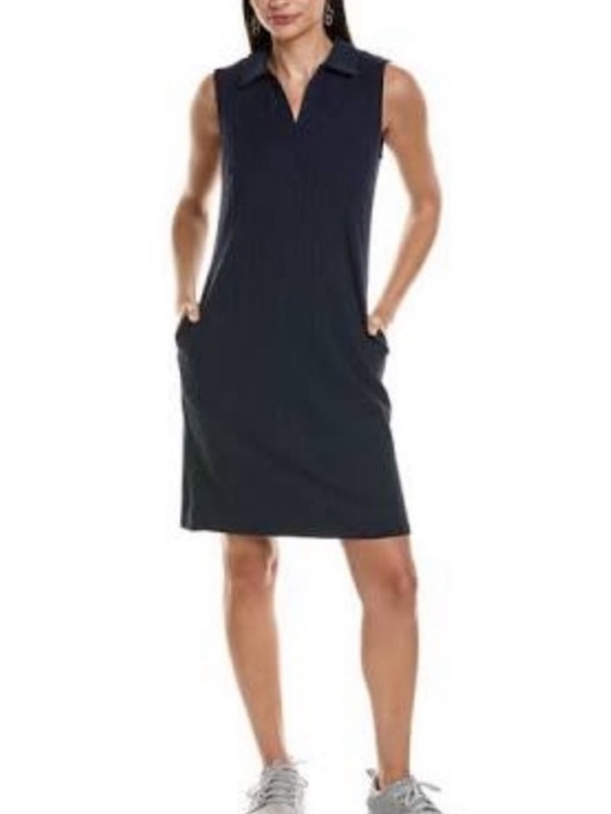 J. McLaughlin Dresses & Skirts - J.McLaughlin Ayla Navy Jacquard Knit Sleeveless Sheath Dress Size XS
